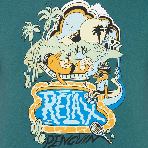 An Original Penguin + Jeremyville COLLAB LMTD EDITION 293/500 CREWNECK T-SHIRT - Picture 3 of 14